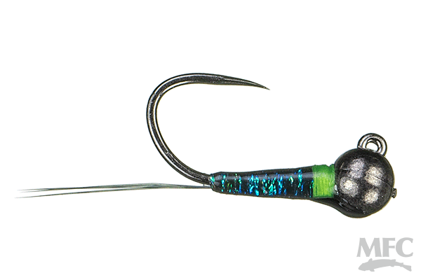 Barbless Jig Perdigon - Peacock/Chart