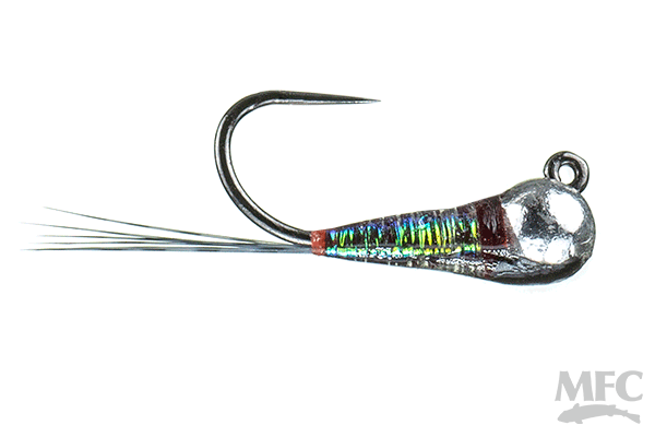 Barbless Jig Perdigon - Pearl/Fl. Orange